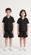 Kids' Cuban Co-ord Set - Black
