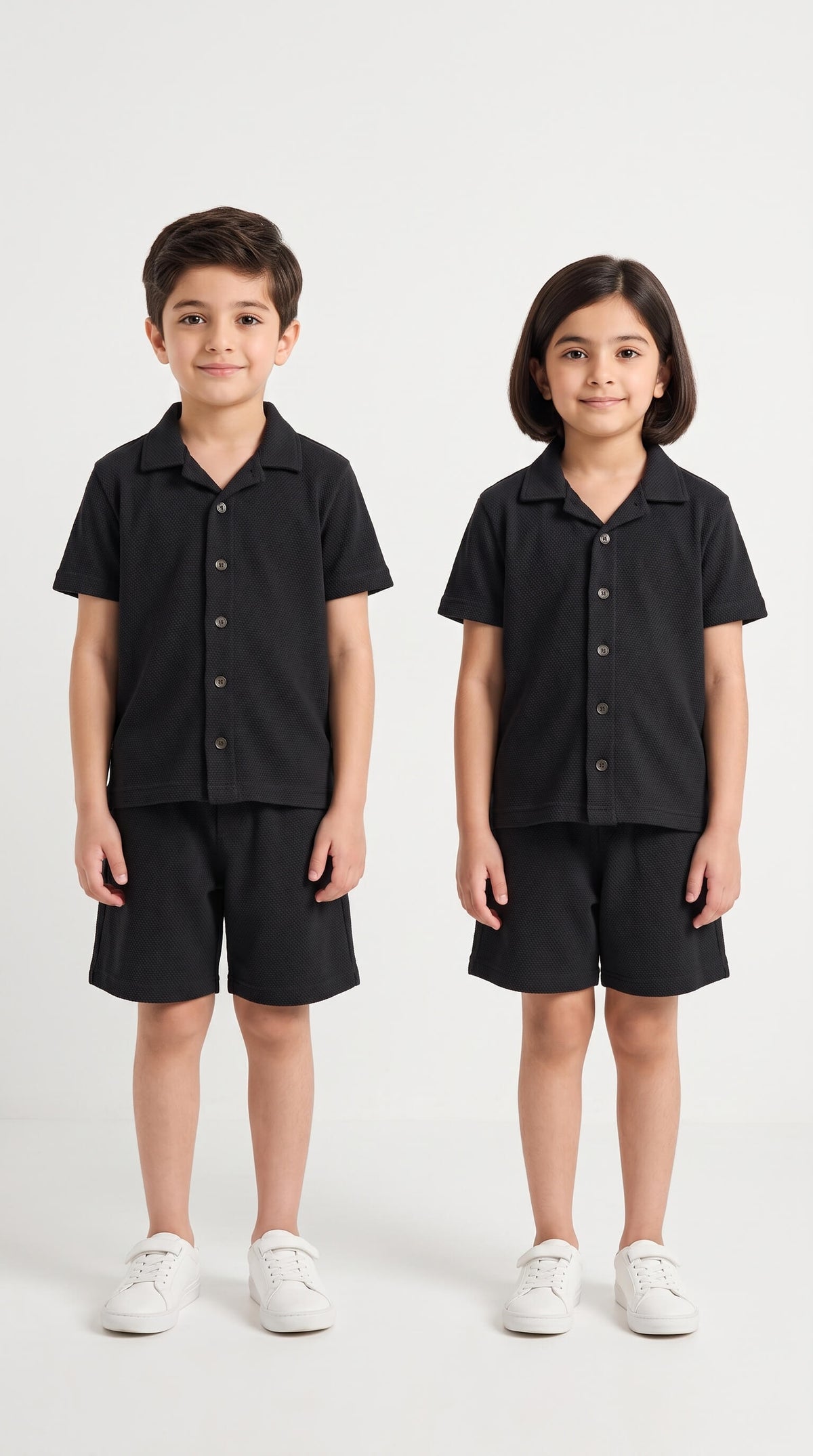 Kids' Cuban Co-ord Set - Black