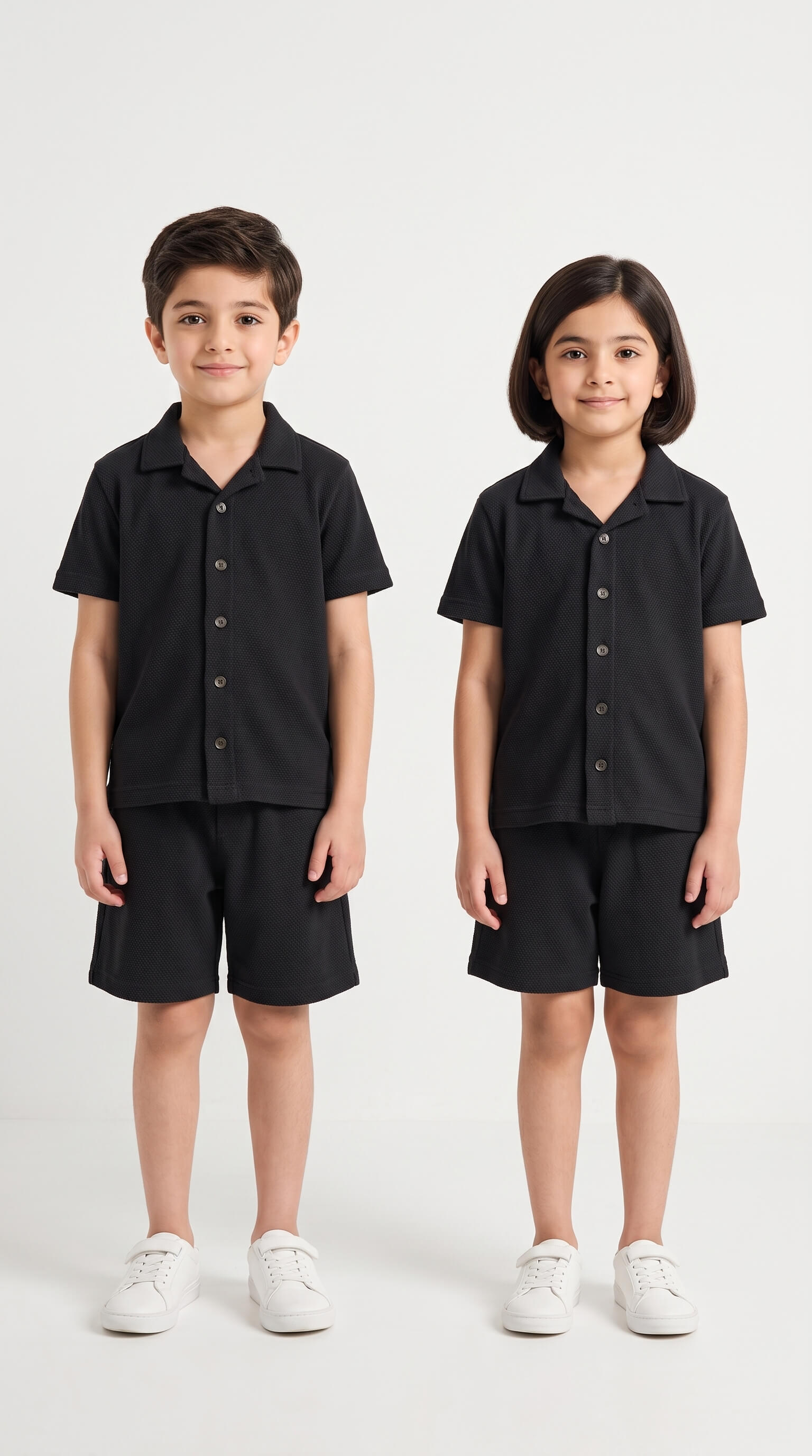 Kids' Cuban Co-ord Set - Black