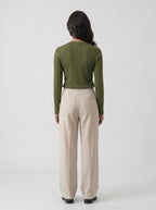 Women's Long Sleeve Ribbed Henley - Chieve