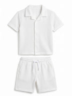 Kids' Cuban Co-ord Set - White