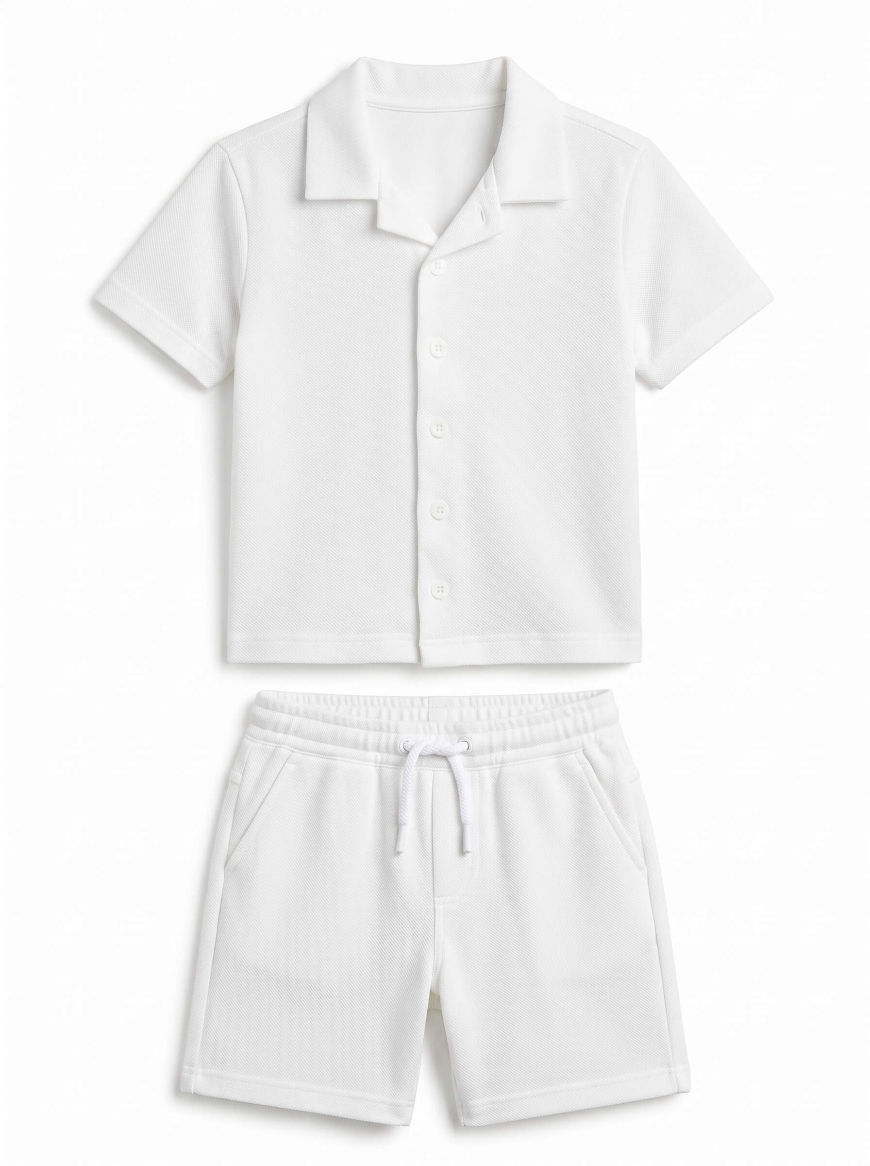 Kids' Cuban Co-ord Set - White