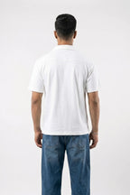 Men's Cuban Collar Shirt | Pearl White