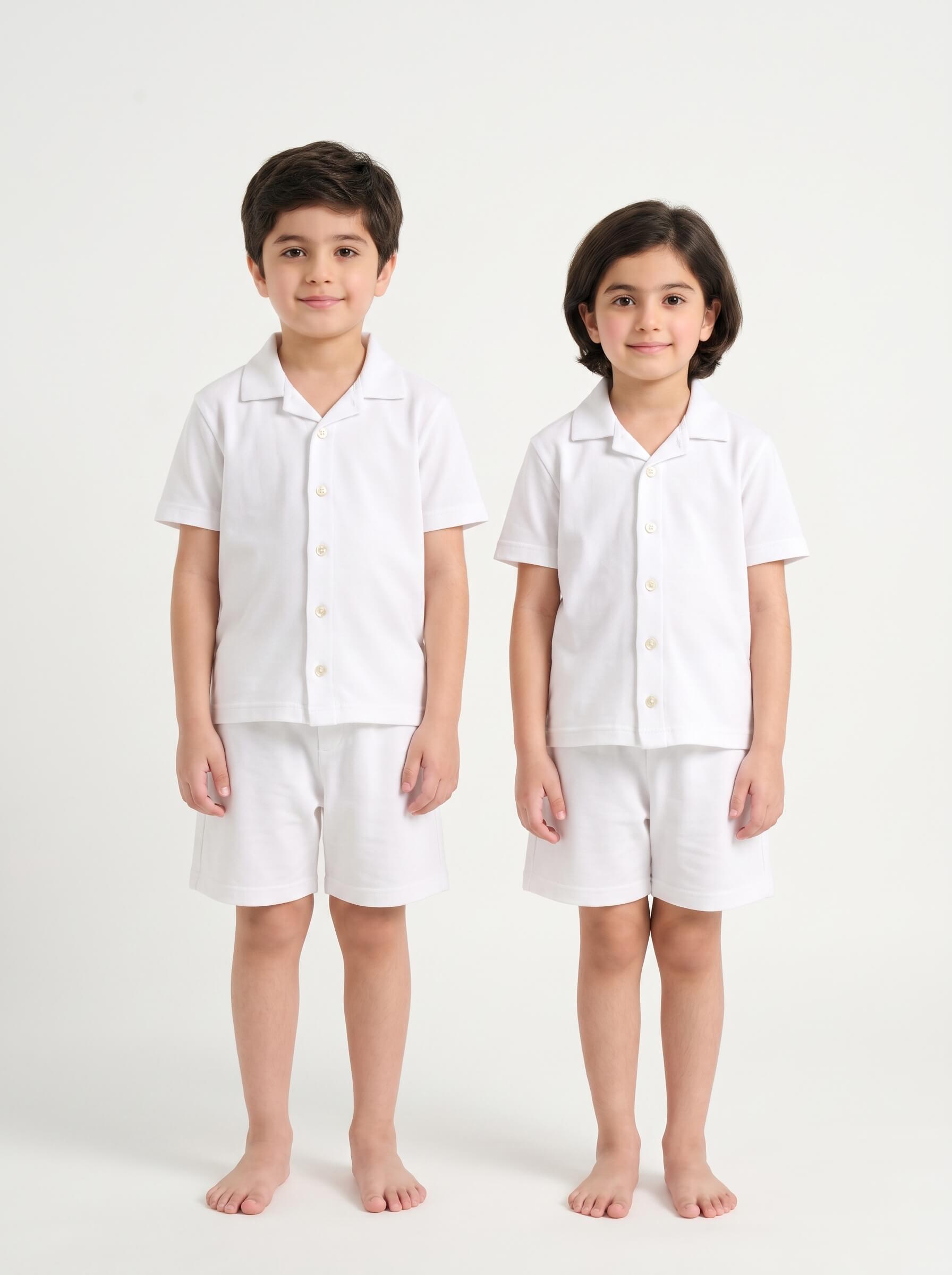 Kids' Cuban Co-ord Set - White