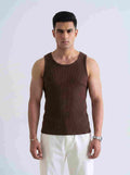 Men's Fitted Ribbed Tank Top - Hazel