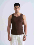 Men's Fitted Ribbed Tank Top - Hazel