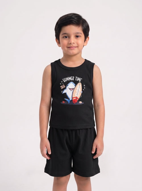 Kids' Summer Time Graphic Co-ord Set - back view