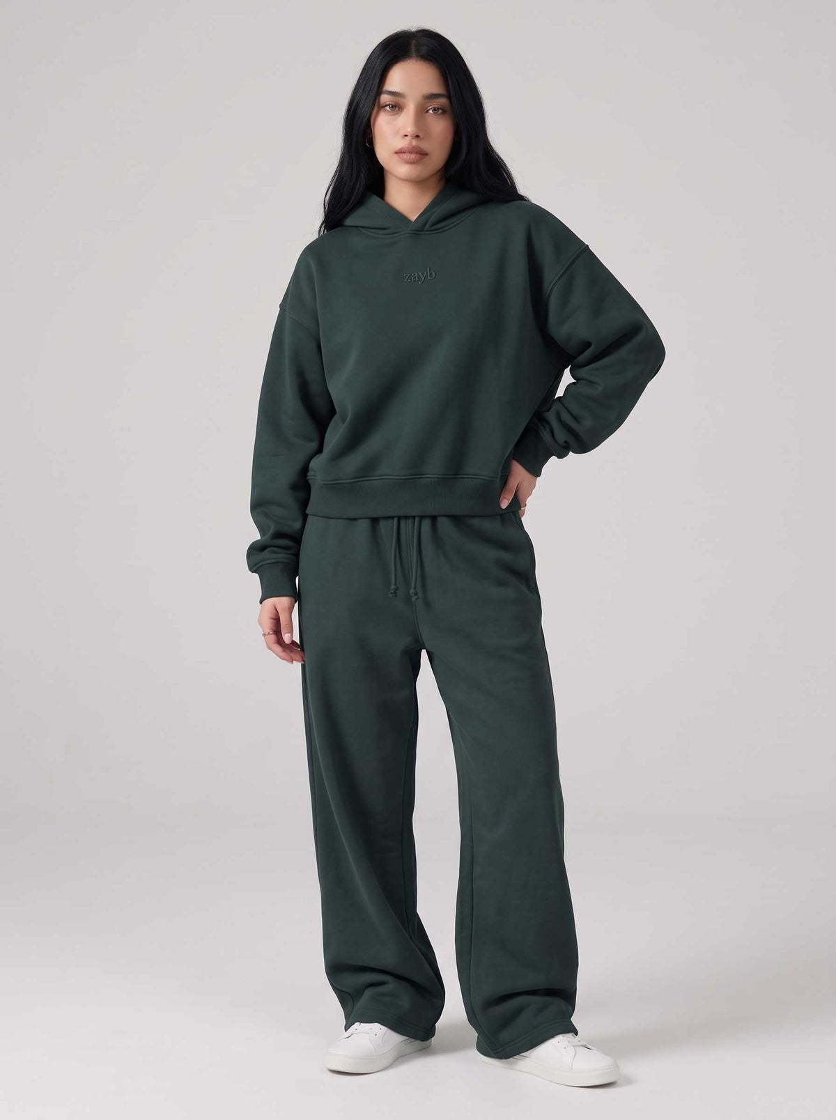 Women's Trouser in Dark Green - Zayb