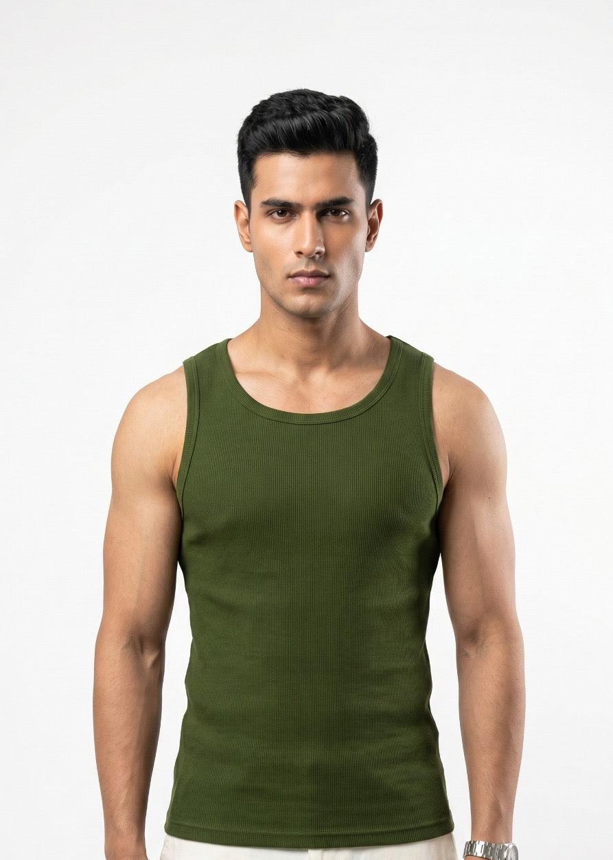 Men's Ribbed Tank Top - chieve