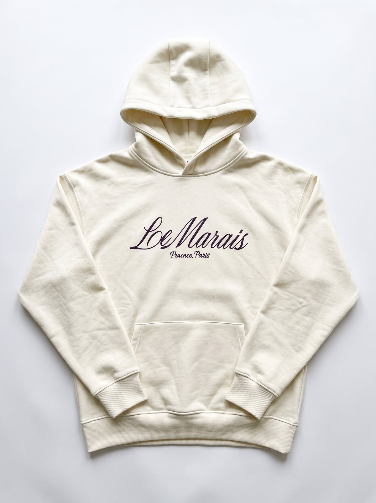 Women's Le Marais Paris Hoodie and Trouser in Cream - Zayb
