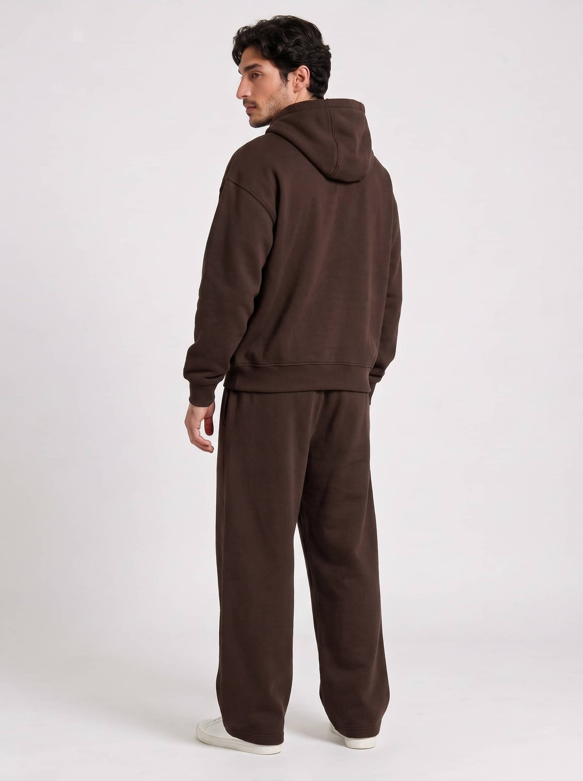 Men's HD Print Hoodie and Trouser in Coffee Bean - Zayb