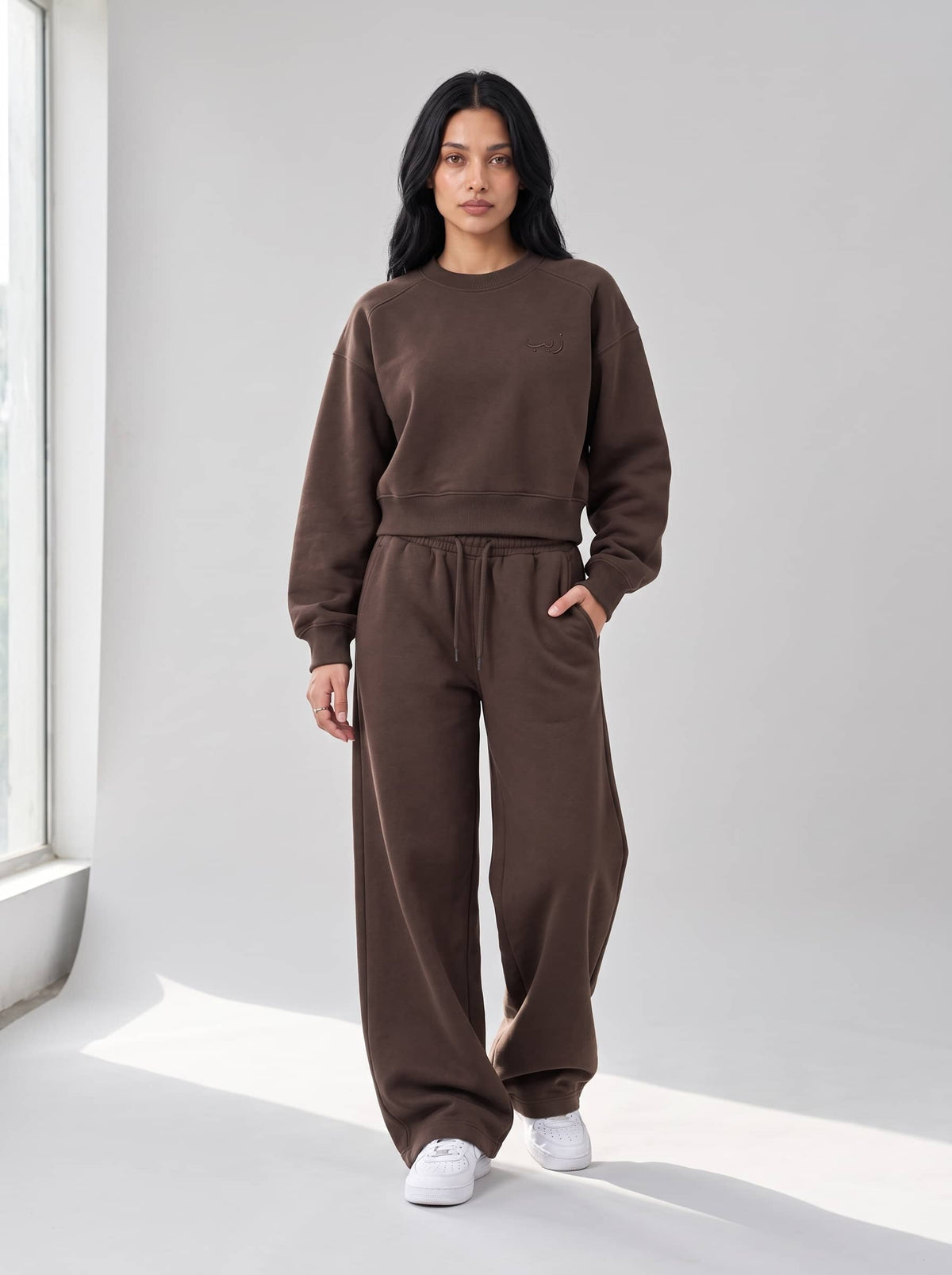 Women's Sweatshirt in Coffee Bean - Zayb