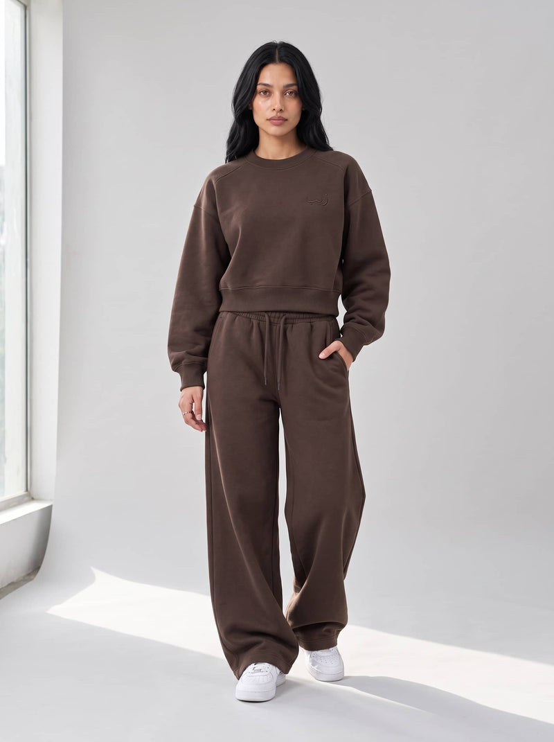 Women's Sweatshirt in Coffee Bean - Zayb