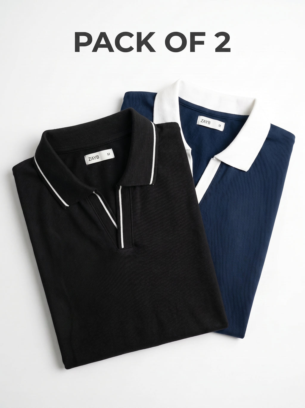 Men's Polo Shirts — Pack of 2