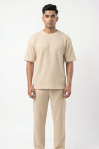 Men's Signature Waffle-Knit Tee | Cream