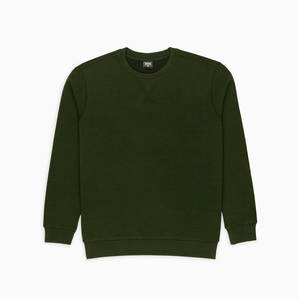 Zayb's Two Tone Thermal Sweatshirt