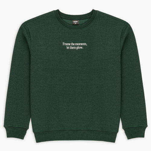 Men's Baggy Green Graphic Sweatshirt