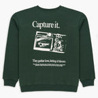 Men's Baggy Green Graphic Sweatshirt