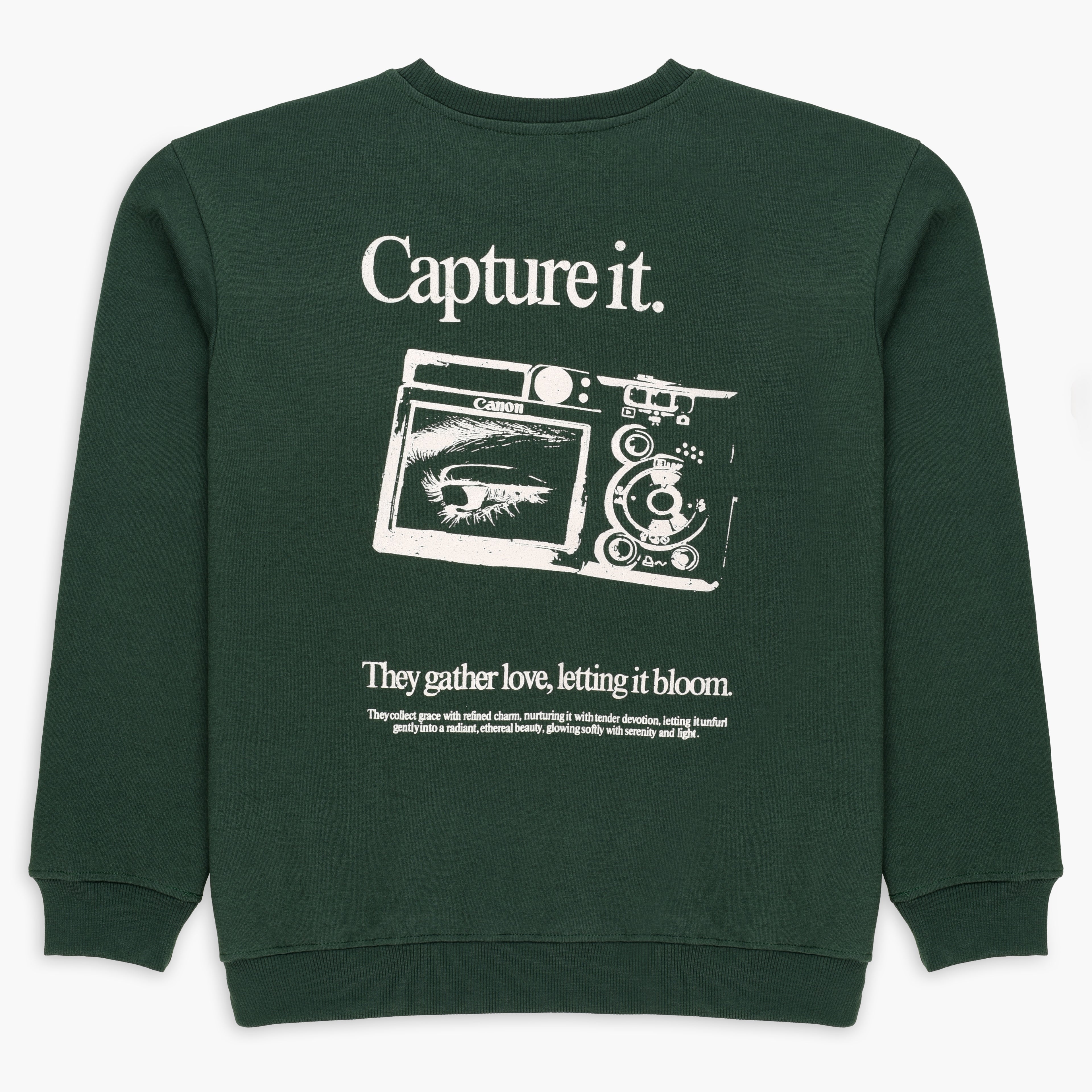 Womens's Baggy Green graphic Sweatshirt