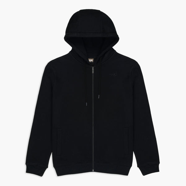 Black zipper Hoodie