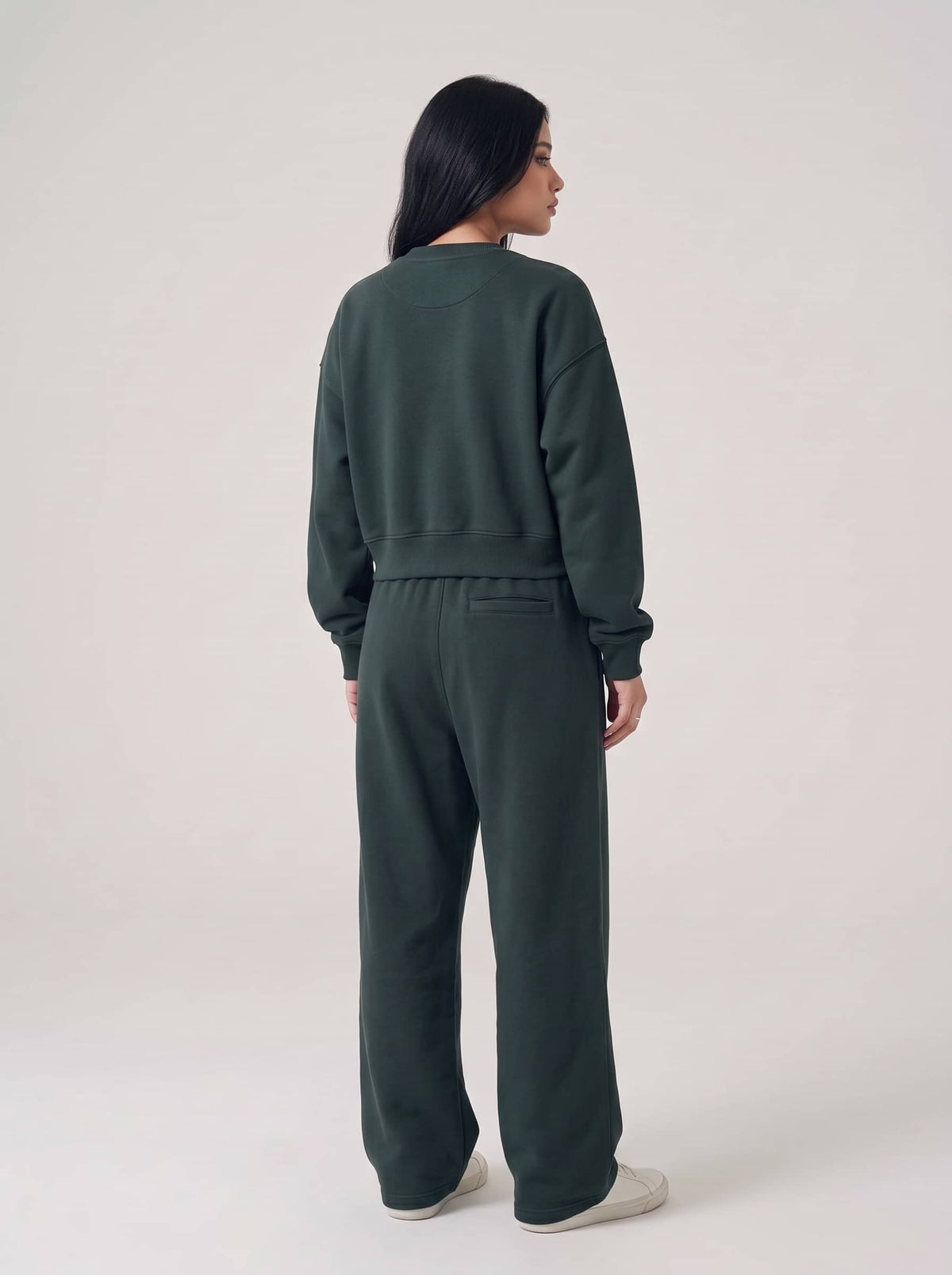 Women's Sweatshirt in Dark Green - Zayb