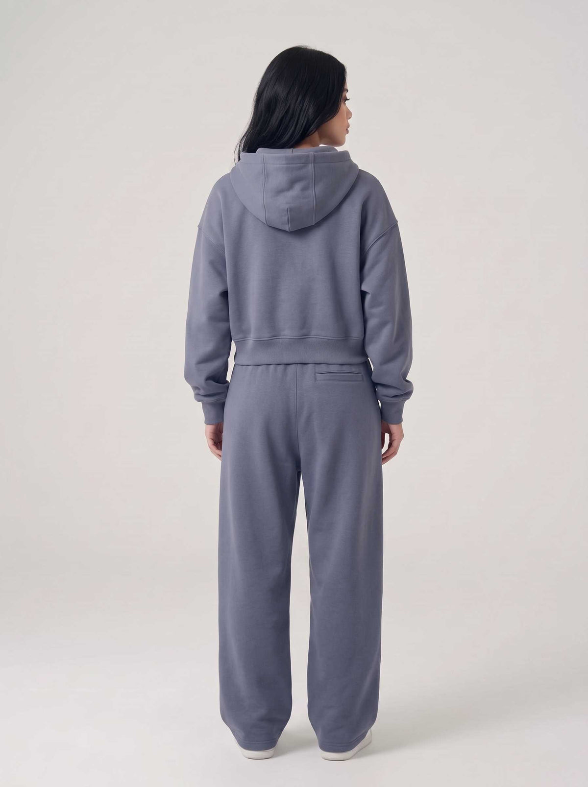 Women's HD Print Hoodie in Goosewing Grey - Zayb