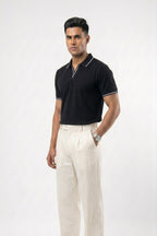 Men's Tipped Polo - Black