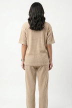 Women's Signature Waffle-Knit Tee | Cream