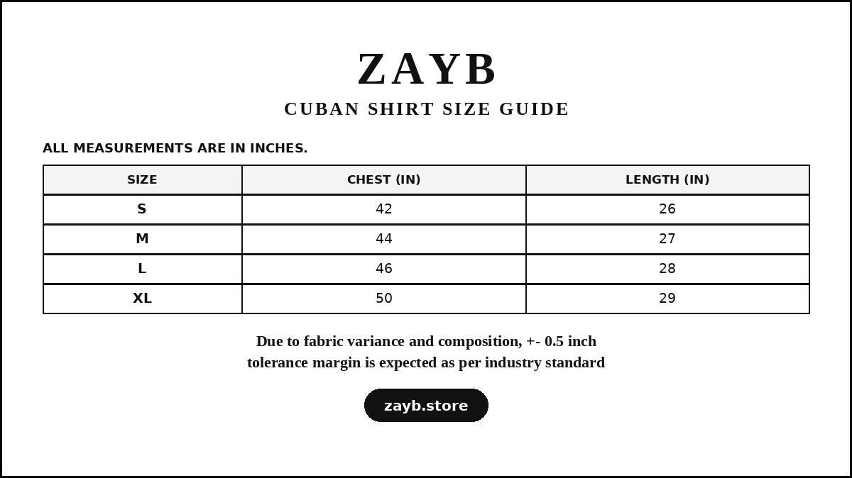 Size guide