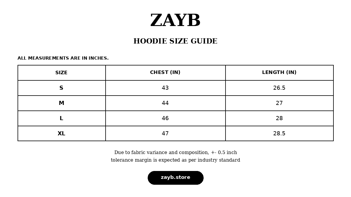 Size guide