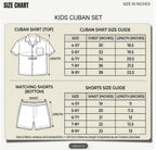 Kids' Cuban Co-ord Set size chart
