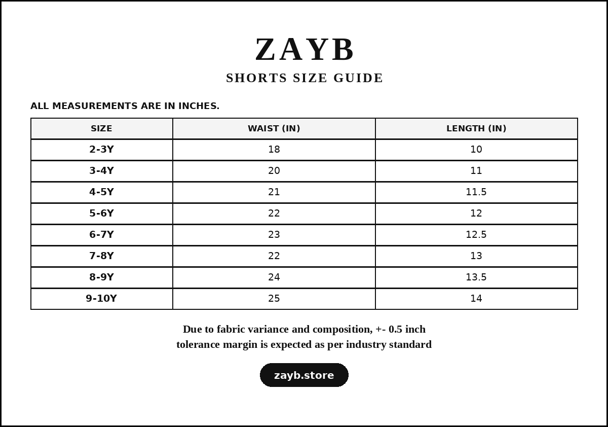 Size guide