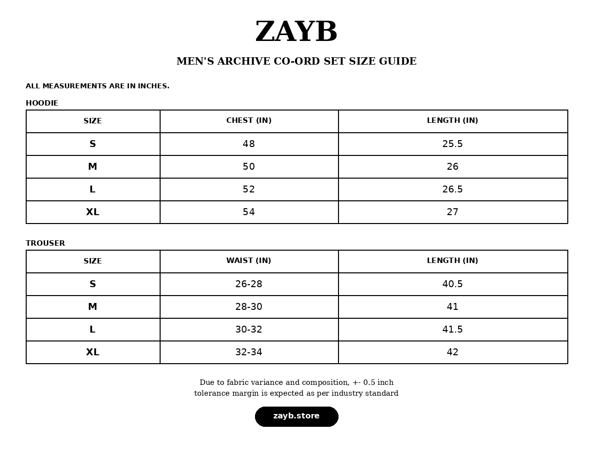 Size guide