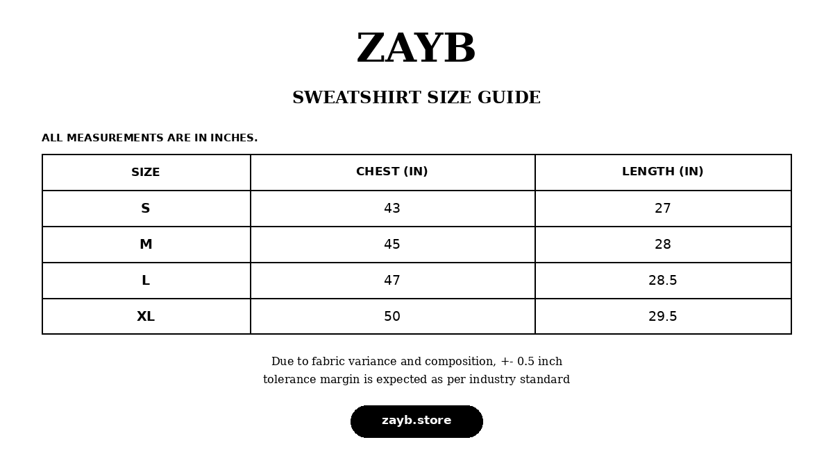 Size guide