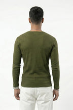 Long Sleeve Ribbed Henley-Chieve