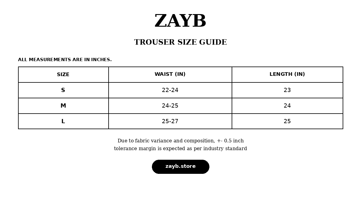 Size guide