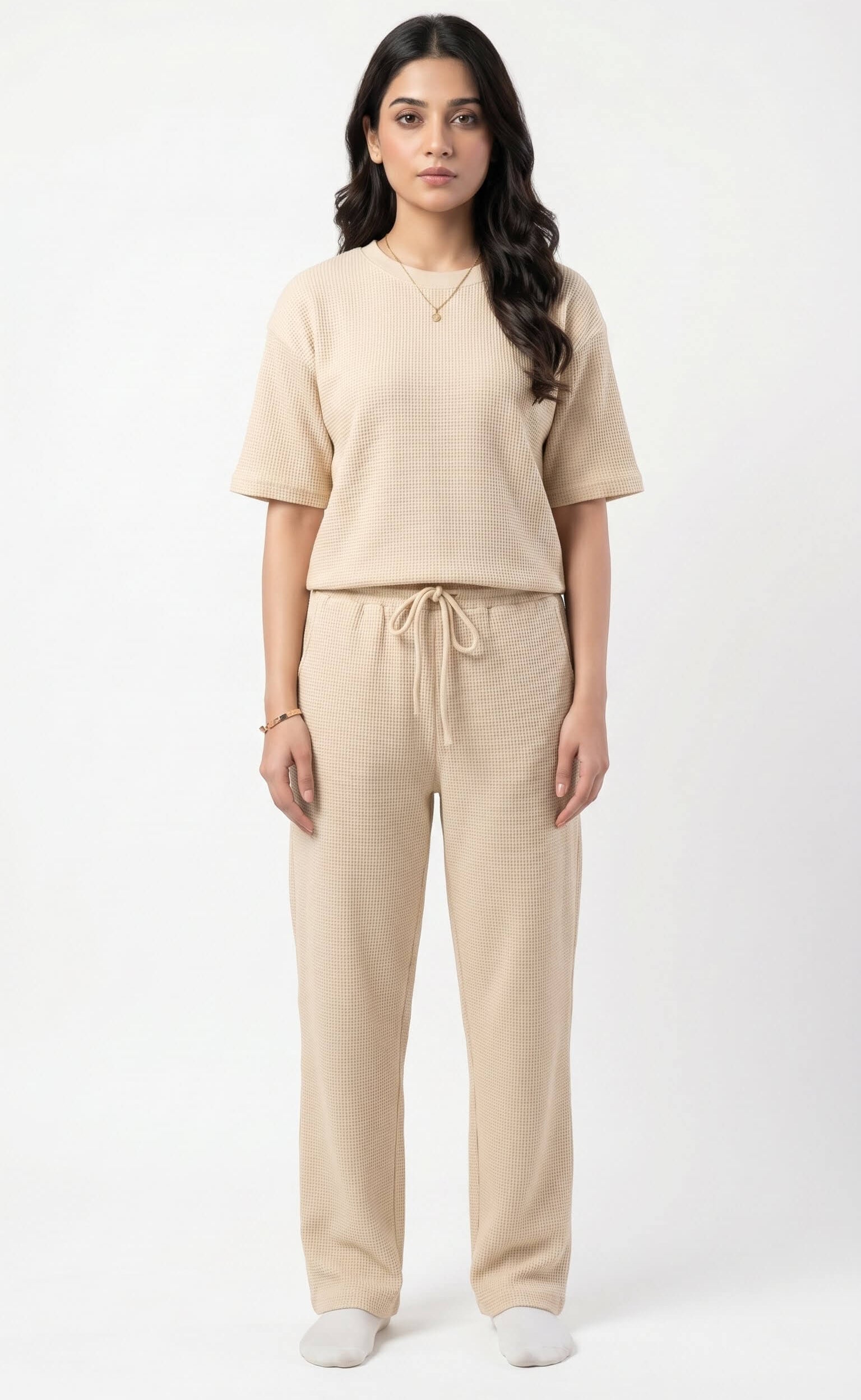 Women's Signature Waffle-Knit Co-ord Set