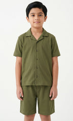 Kids' Cuban Set | Olive Green
