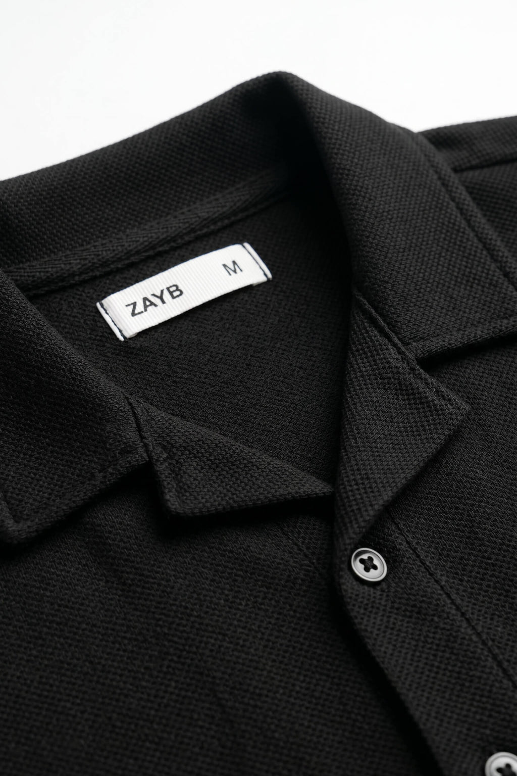 Men's Cuban Collar Shirt | Black
