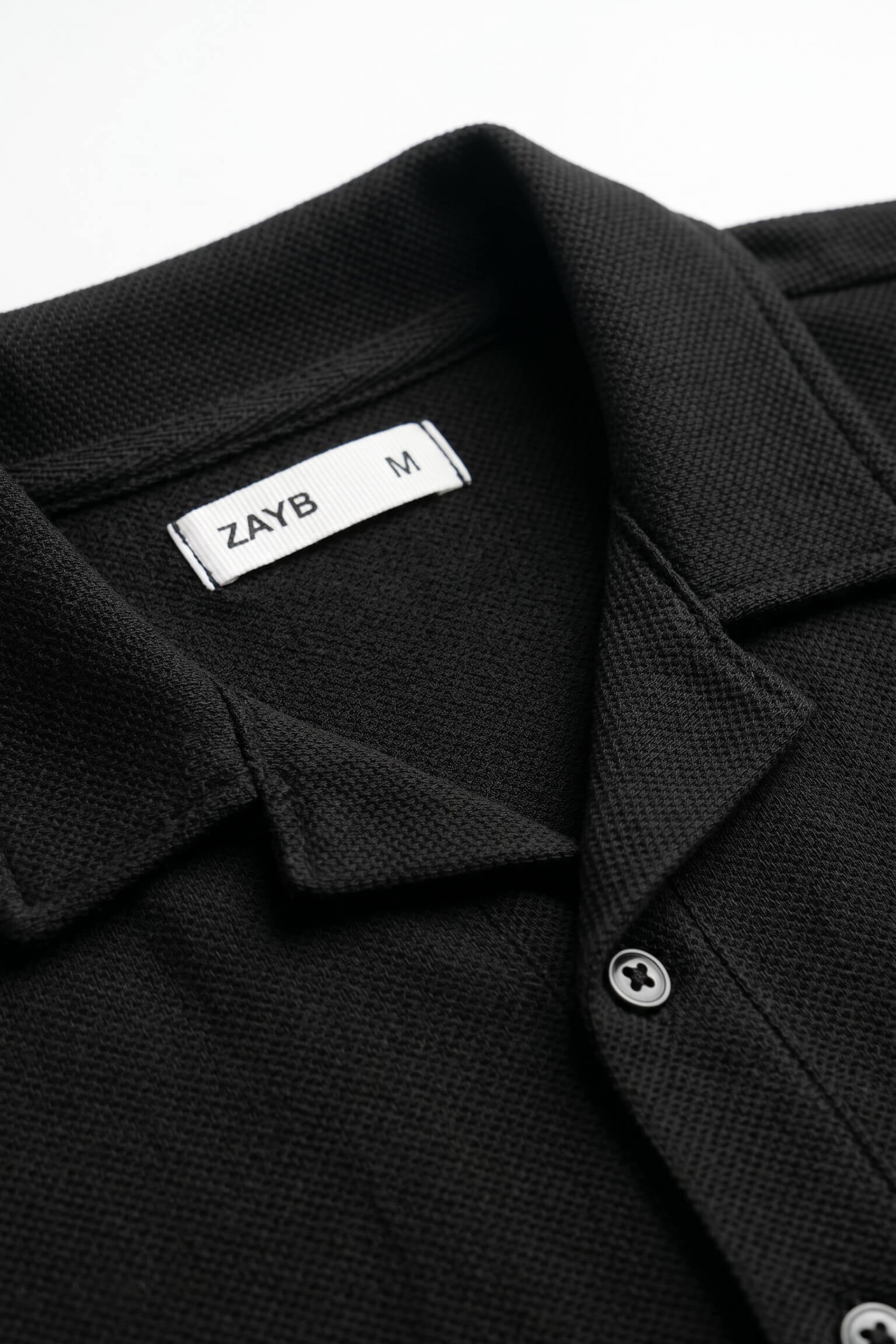 Men's Cuban Collar Shirt | Black