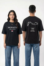 Monaco Grand Prix" Oversized Graphic Tee | Black