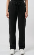 Women's Signature Waffle-Knit Trousers | Black