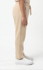 Women's Signature Waffle-Knit Trousers-Cream