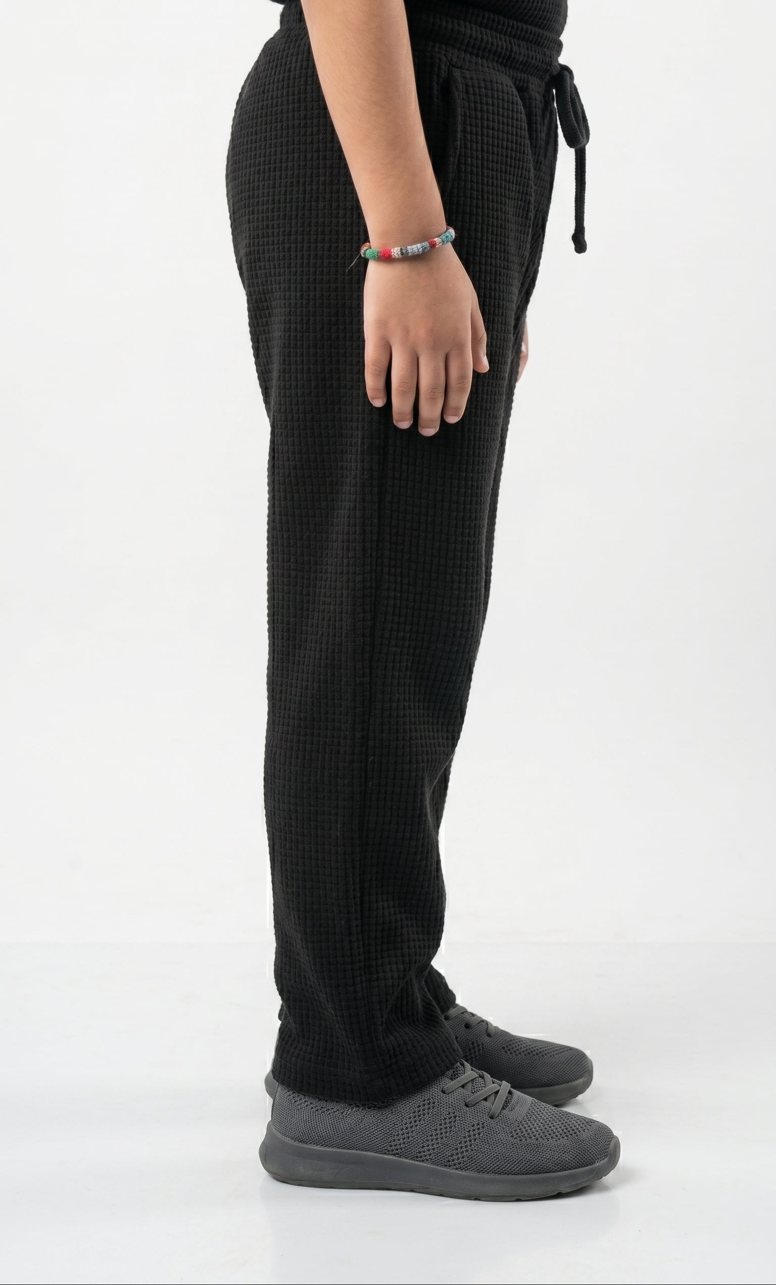 Women's Signature Waffle-Knit Trousers | Black