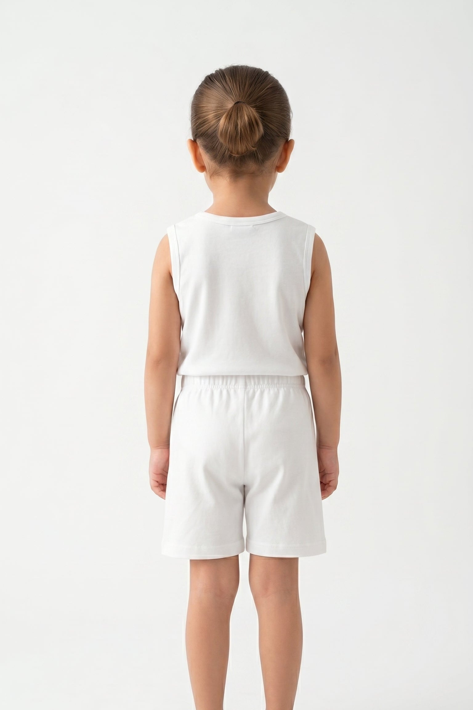 Kids' "Surf Club" Ribbed Co-ord Set | Pristine White
