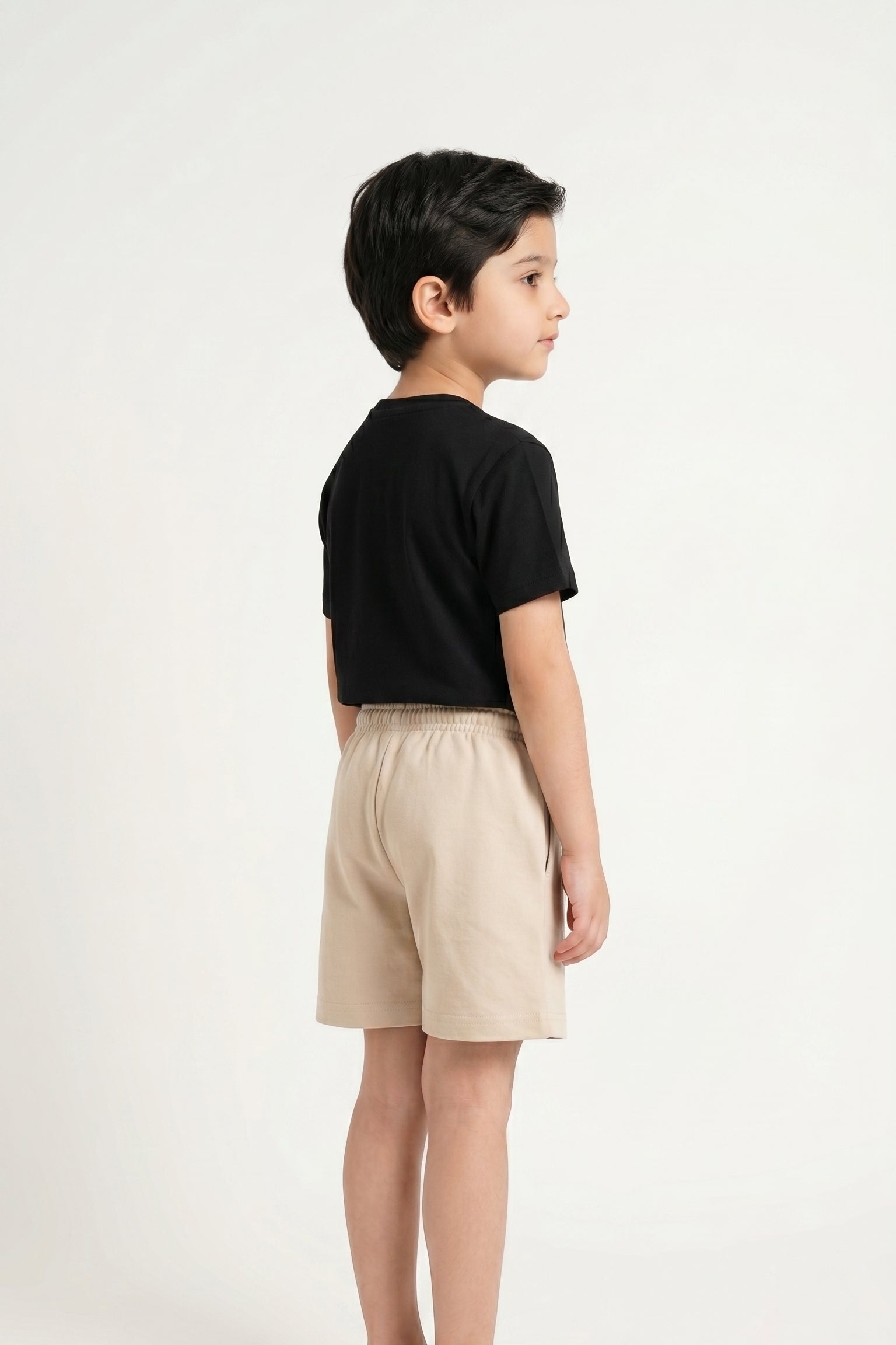 Lazy Like Sunday" Essential Shorts | Sand Beige