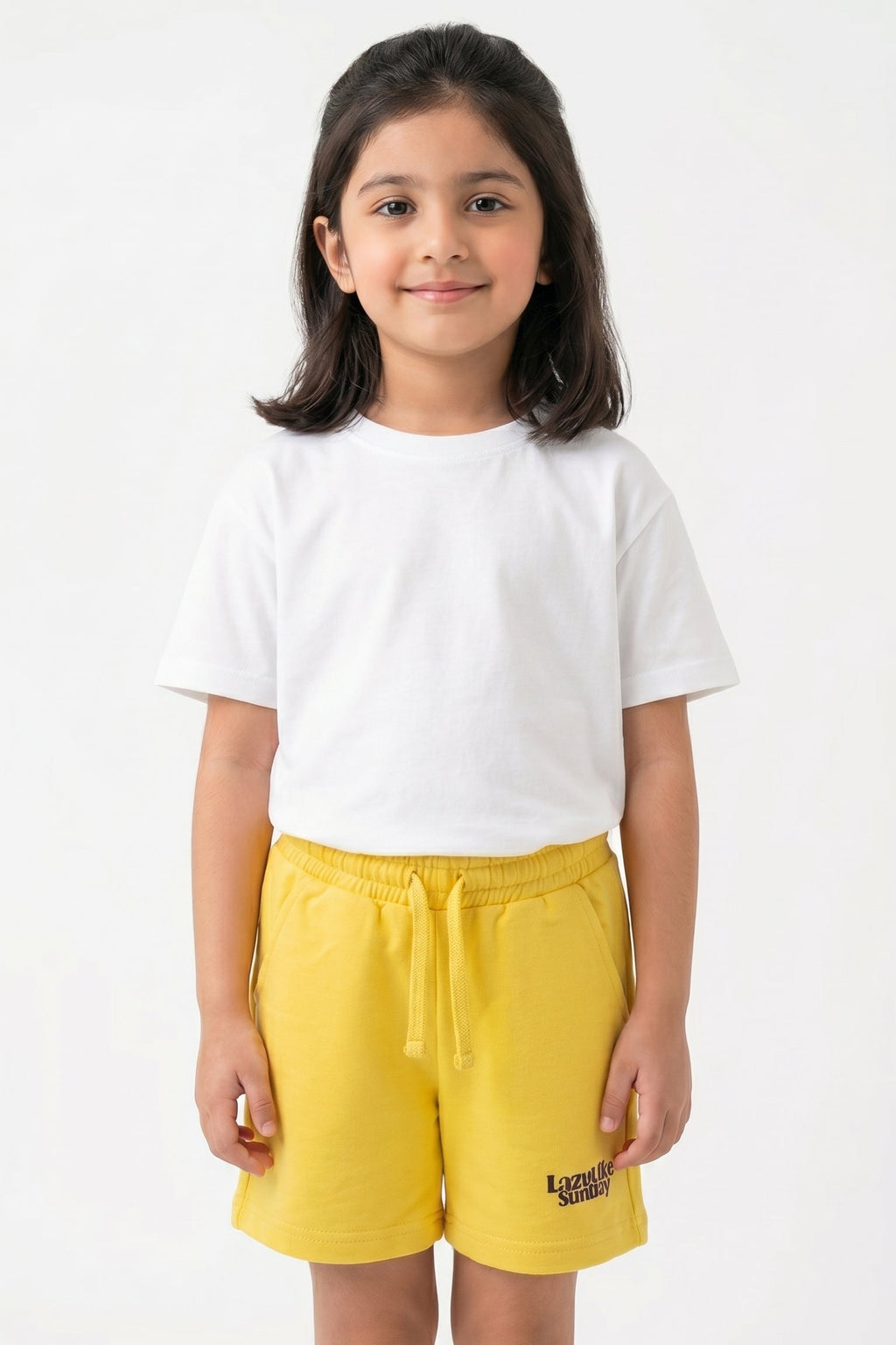 Lazy Like Sunday" Essential Shorts | yellow