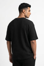 Men's Signature Waffle-Knit Tee | Black
