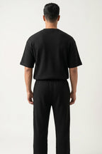 Men's Signature Waffle-Knit Tee | Black