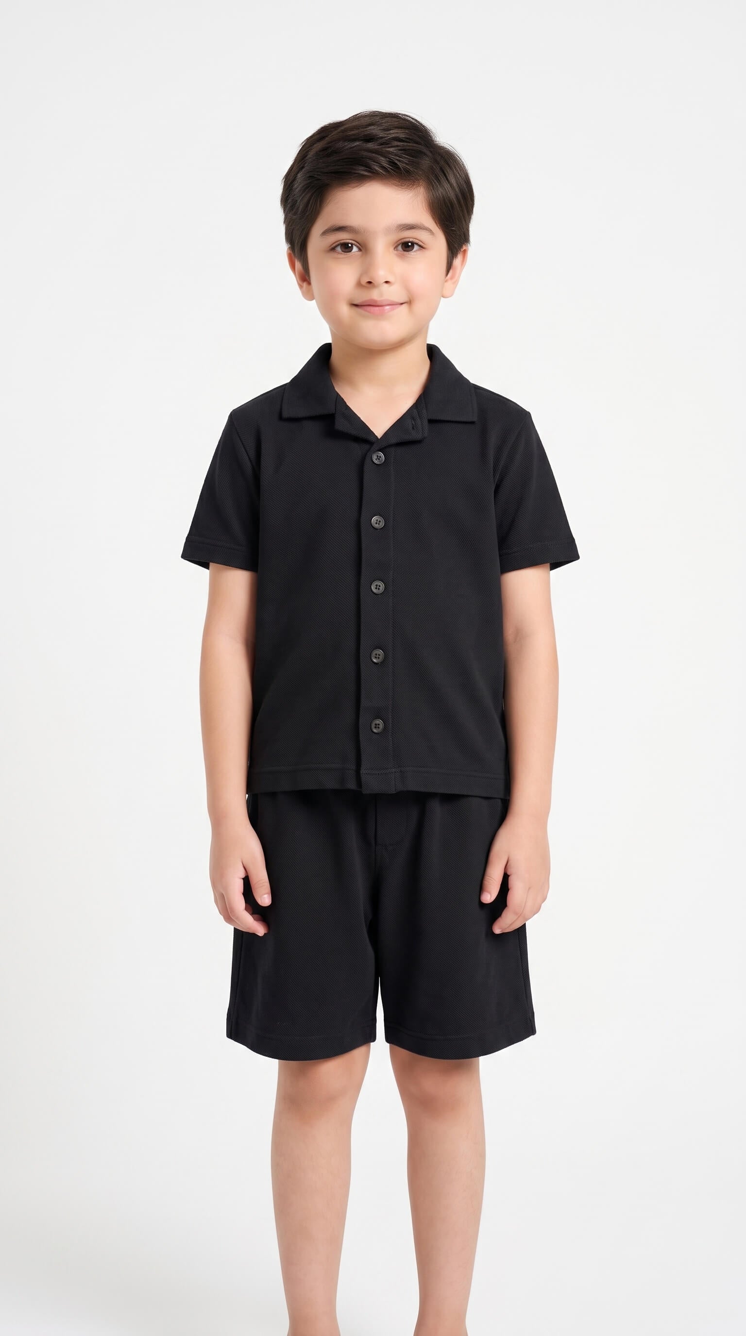 Kids' Cuban Co-ord Set - Black
